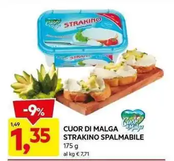 DPiù CUOR DI MALGA STRAKINO SPALMABILE 175 g offerta