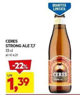 DPiù CERES STRONG ALE 7,7 33 cl offerta
