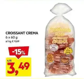 DPiù CROISSANT CREMA 6 x 60 g offerta