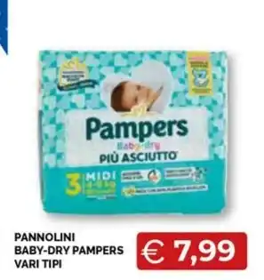 Mercatò Local PANNOLINI BABY-DRY PAMPERS VARI TIPI offerta