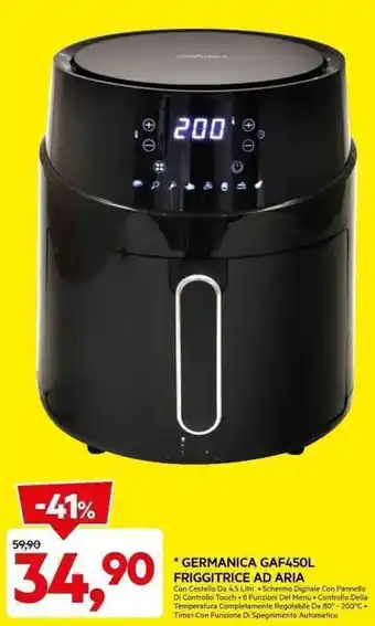DPiù GERMANICA GAF450L FRIGGITRICE AD ARIA offerta