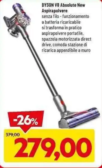 DPiù DYSON V8 Absolute New Aspirapolvere offerta