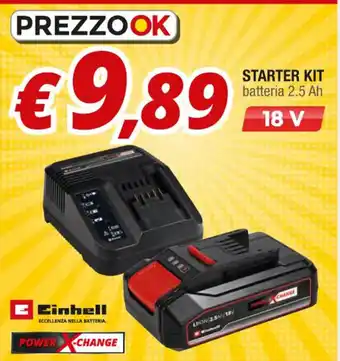 STARTER KIT batteria 2.5 Ah