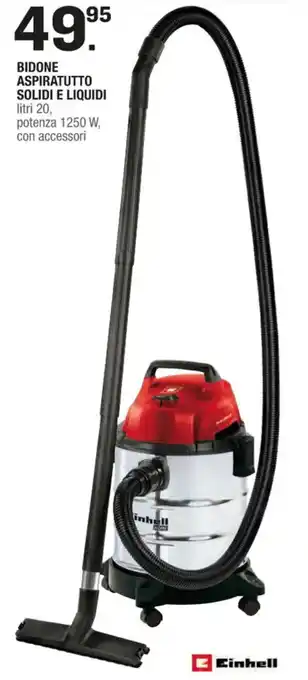 Brico OK BIDONE ASPIRATUTTO SOLIDI E LIQUIDI litri 20 offerta