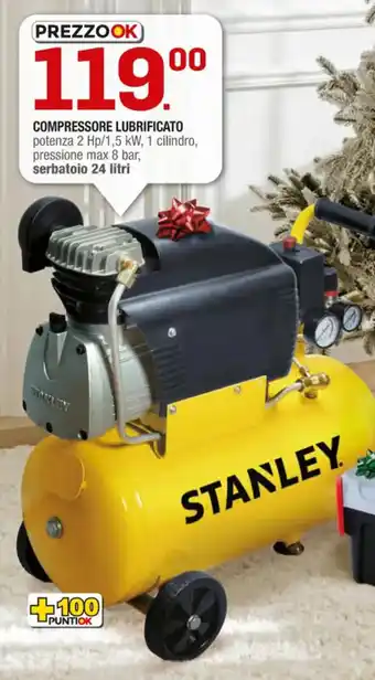 Brico OK STANLEY COMPRESSORE LUBRIFICATO offerta