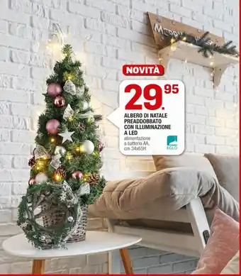 Brico OK ALBERO DI NATALE PREADDOBBATO CON ILLUMINAZIONE A LED offerta