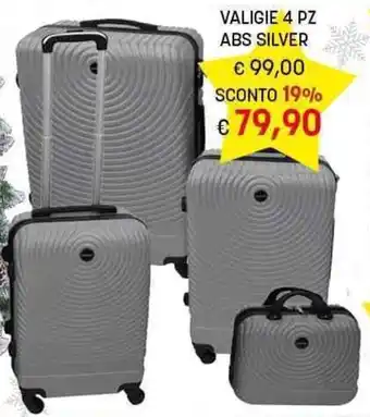 VALIGIE 4 PZ ABS SILVER