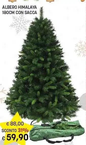 Risparmio Casa ALBERO HIMALAYA 180CM CON SACCA offerta