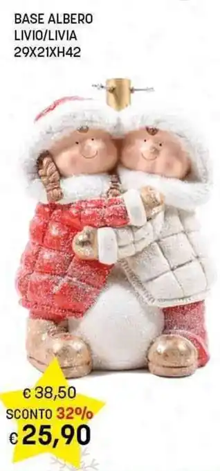 Risparmio Casa BASE ALBERO LIVIO/LIVIA 29X21XH42 offerta
