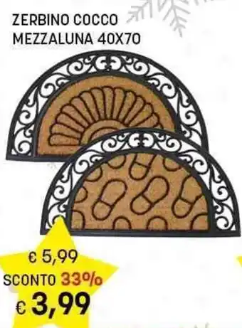 Risparmio Casa ZERBINO COCCO MEZZALUNA 40X70 offerta