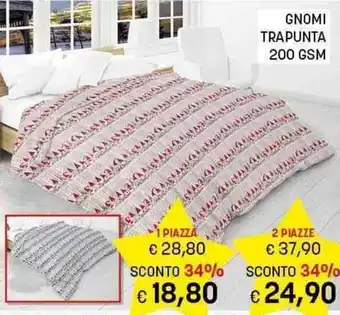 Risparmio Casa GNOMI TRAPUNTA 200 GSM 1 PIAZZA offerta