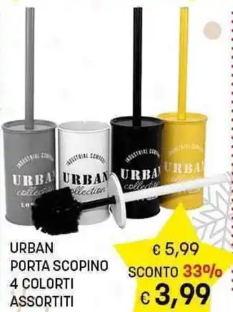 Risparmio Casa URBAN PORTA SCOPINO 4 COLORTI ASSORTITI offerta