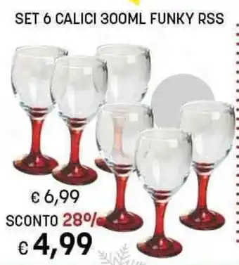 SET 6 CALICI 300ML FUNKY RSS