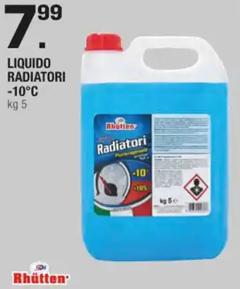 Brico OK Rhütten LIQUIDO RADIATORI -10°C kg 5 offerta