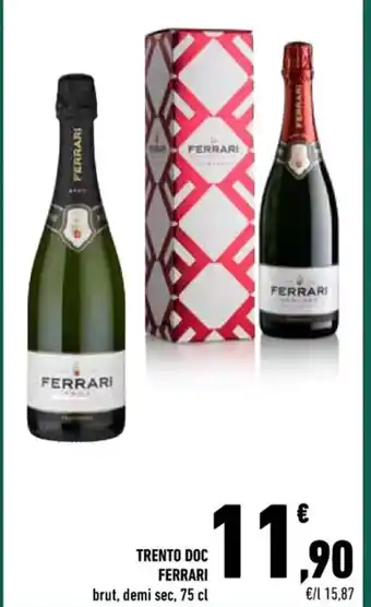 Conad Superstore TRENTO DOC FERRARI brut, demi sec, 75 cl offerta