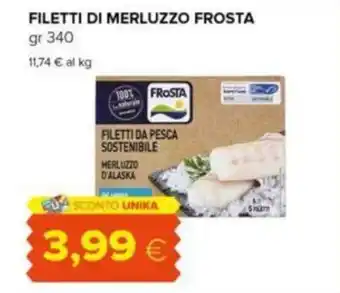 Oasi FILETTI DI MERLUZZO FROSTA gr 340 offerta