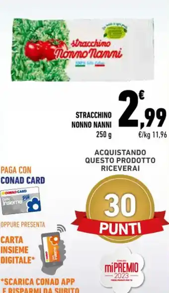 Conad Superstore STRACCHINO NONNO NANNI 250 g offerta