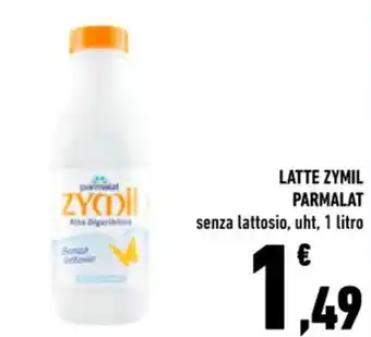Conad Superstore LATTE ZYMIL PARMALAT senza lattosio, uht, 1 litro offerta