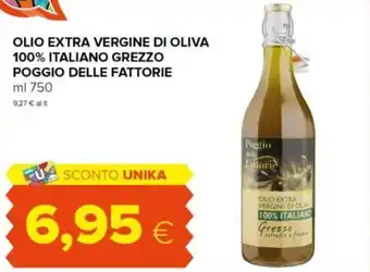 Oasi OLIO EXTRA VERGINE DI OLIVA 100% ITALIANO GREZZO POGGIO DELLE FATTORIE ml 750 offerta