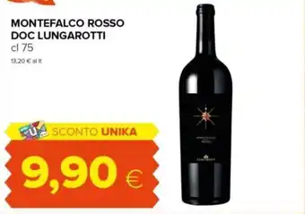 Oasi MONTEFALCO ROSSO DOC LUNGAROTTI cl 75 offerta