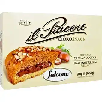 FALCONE TORTINA IL PIACERE ALLA CREMA GIANDUIA RED FRUIT MORE E LAMPONI 240 GR