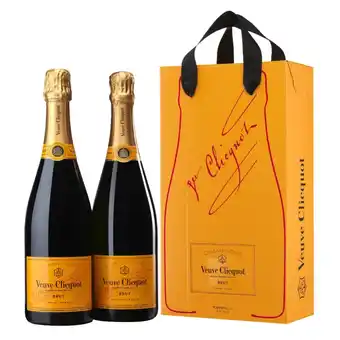 Mercati di Città La Prima VEUVE CLICQUOT YELLOW LABEL 75 CL X 2 offerta