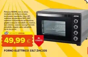 FORNO ELETTRICO 33LT ZHC33S