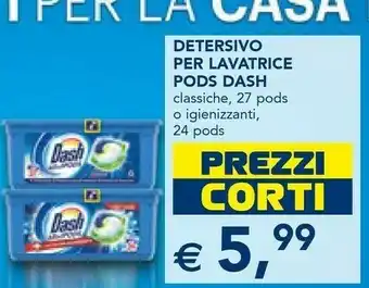 Esselunga Dash Detersivo Per Lavatrice Pods Classiche offerta