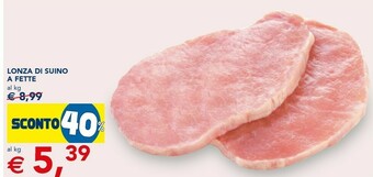 Esselunga Lonza Di Suino A Fette offerta