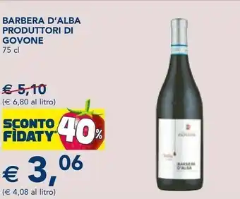 Esselunga Barbera D'alba Produttori Di Govone offerta