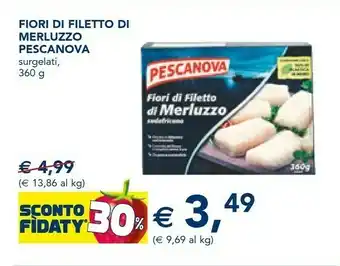 Esselunga Pescanova Fiori Di Filetto Di Merluzzo Surgelati offerta