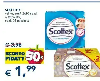 Esselunga Scottex Fazzoletti Tutti Giorni offerta