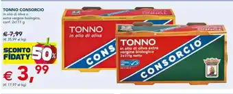 Esselunga Consorcio Tonno Di Oliva O Extra Vergine Biologico offerta