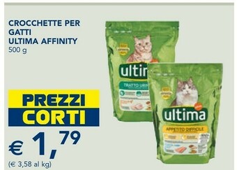 Esselunga Ultima Affinity Crocchette Per Gatti 500 G offerta