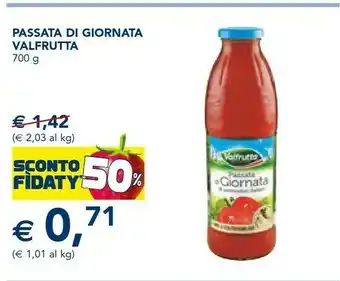 Esselunga Valfrutta Passata Di Giornata offerta