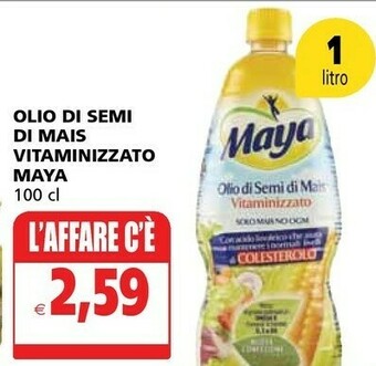 Il Gigante Maya Olio Di Semi Di Mais Vitaminizzato 1000 G(ml) offerta