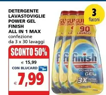 Il Gigante Finish Detergente Lavastoviglie Power Gel All In 1 Max offerta