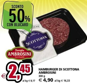 Il Gigante Ambrosini Hamburger Di Scottona offerta