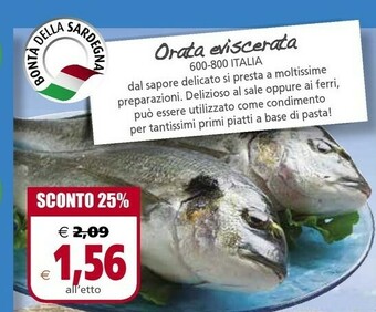Il Gigante Orata Eviscerata offerta