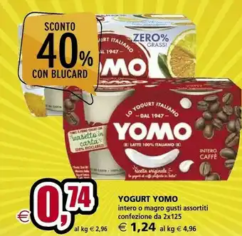 Il Gigante Yomo Yogurt Intero Con Pesca offerta