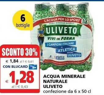 Il Gigante Uliveto Acqua Minerale Naturale offerta
