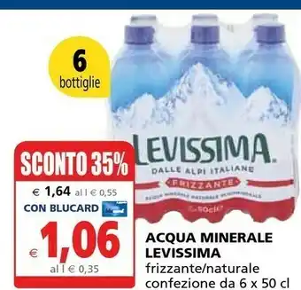 Il Gigante Levissima Levissima - Acqua Minerale Naturale offerta
