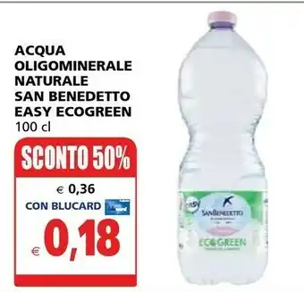 Il Gigante San Benedetto Acqua Minerale Naturale Progetto Ecogreen 1000 G(ml) offerta