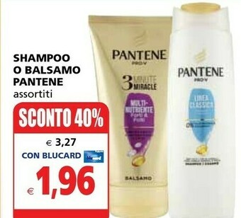 Il Gigante Pantene Shampoo O Balsamo offerta