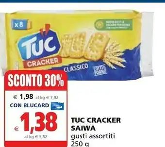 Il Gigante Saiwa Tuc Cracker Classico 250 G(ml) offerta