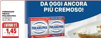 Il Gigante Mondelez Philadelphia Classico 160 G(ml) offerta