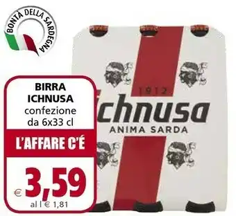 Il Gigante Ichnusa Birra Anima Sarda 330 G(ml) offerta