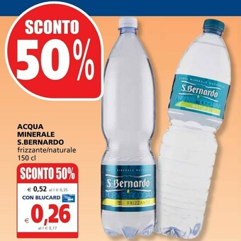 Il Gigante S. Bernardo - Acqua Minerale Naturale offerta