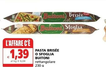 Il Gigante Buitoni La Sfoglia Rettangolare offerta
