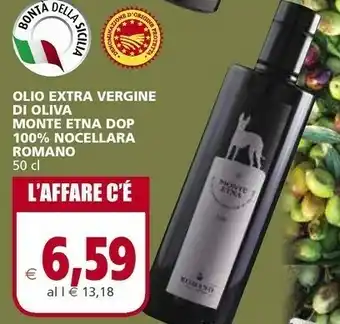 Il Gigante Olio Extra Vergine Di Oliva Monte Etna DOP 100% Nocellara Romana offerta